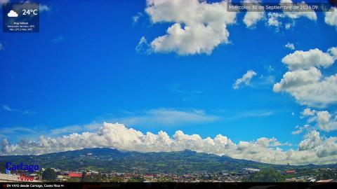 Cartago: imagen reciente de la webcam